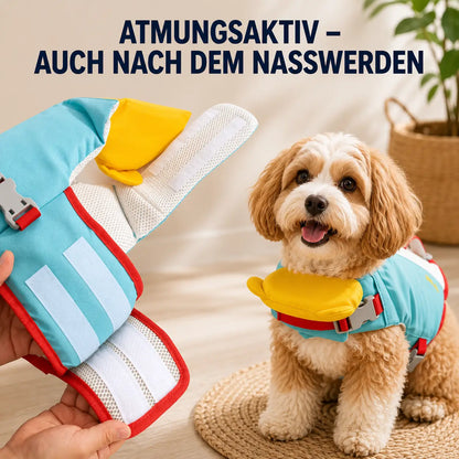 Hundeschwimmweste mit Rettungsgriff | Schwimmhilfe für Hunde