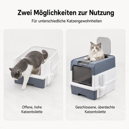 Katzenklo mit UV-Licht & Schublade | Hygienisch & Geruchsfrei