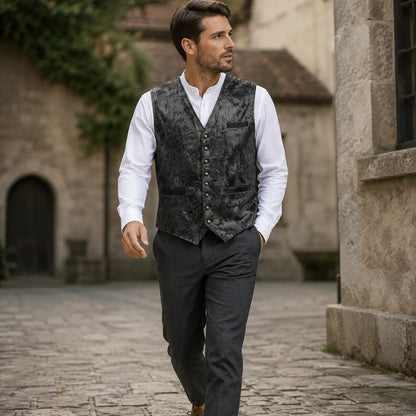 Trachtenweste Herren mit Muster | Elegante Weste für Oktoberfest