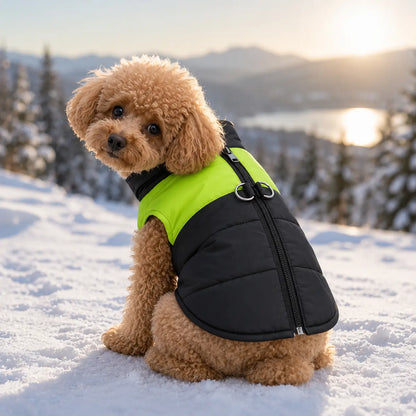 Wasserdichte Hundewinterjacke mit Reißverschluss für Hunde
