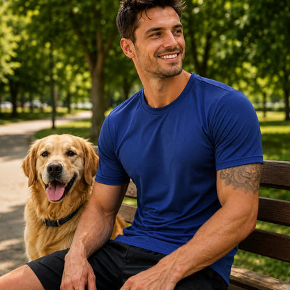 Herren Sportshirt – Atmungsaktiv, Schnell trocknend für Training