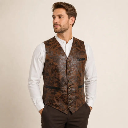 Trachtenweste Herren mit Muster | Elegante Weste für Oktoberfest