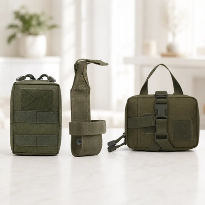 Hundegeschirr Taschen MOLLE Set | Taktische Hundetasche Outdoor
