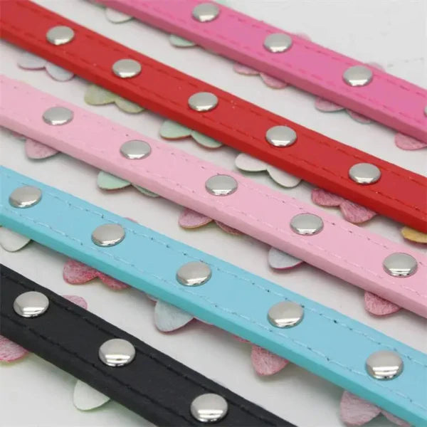 Hundehalsband verstellbar | Robust & weich mit Blumenmuster