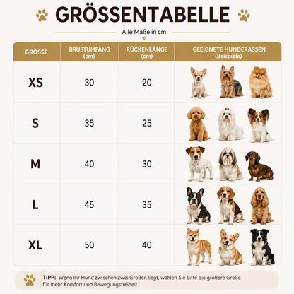 Winter Hundemantel mit Kapuze | Warmer Mantel für Kleine Hunde