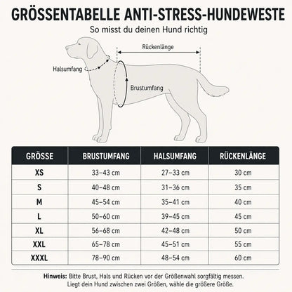 Hundeweste Anti-Stress | Beruhigende Weste für Hunde