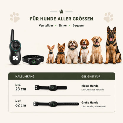 Anti-Bell Hunde Halsband mit Fernbedienung | Wasserdicht & USB