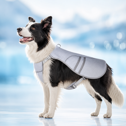 Hundekühlweste mit Verdunstungskühlung für warme Sommertage