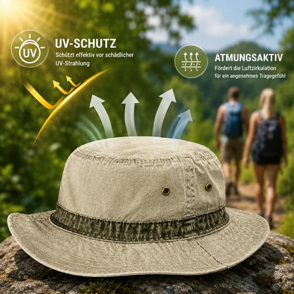 Herren Fischerhut aus Baumwolle | Bucket hat UPF50+ UV-Schutz