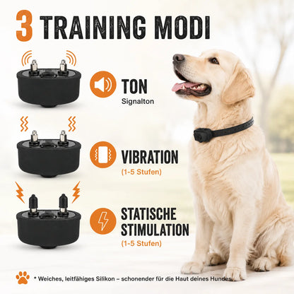 Anti-Bell Hunde Halsband mit Fernbedienung | Wasserdicht & USB