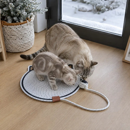 Sisal Kratzmatte für Katzen | Doppelseitig & langlebig Katzenspielzeug