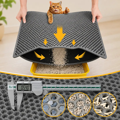 CleanPaw – Die hygienische Katzenstreumatte mit Wabenstruktur für ein sauberes Zuhause