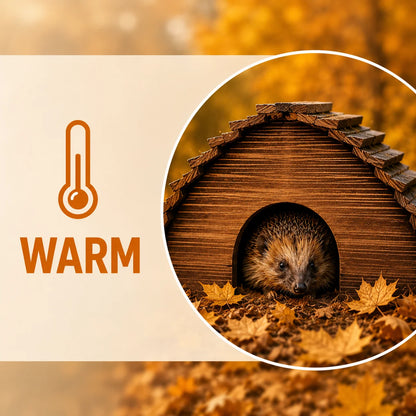 Igelhaus aus Holz | Wetterfestes Winterquartier für Igel