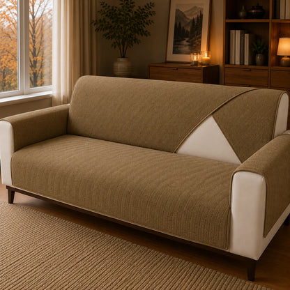Sofaschutz Winter | Warme Chenille Sofadecke rutschfest & waschbar