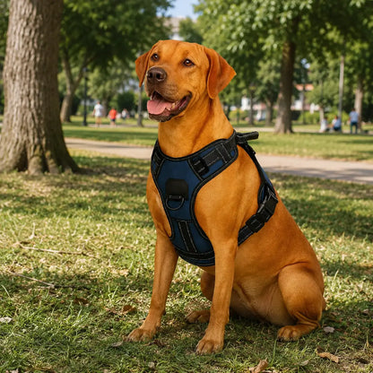 Hundegeschirr No Pull mit Griff | Verstellbar, Reflektierend & Bequem