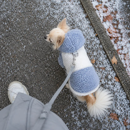 Hundemantel Winter | Warmer Fleece-Mantel für kleine & mittlere Hunde
