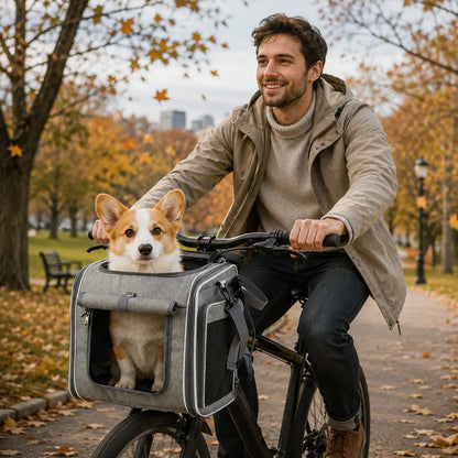Hunde Fahrradkorb für kleine Hunde | Sicher & bequem