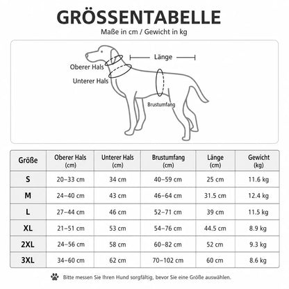 Winter Hundemantel | Wasserdichte Hundejacke mit Reflektoren