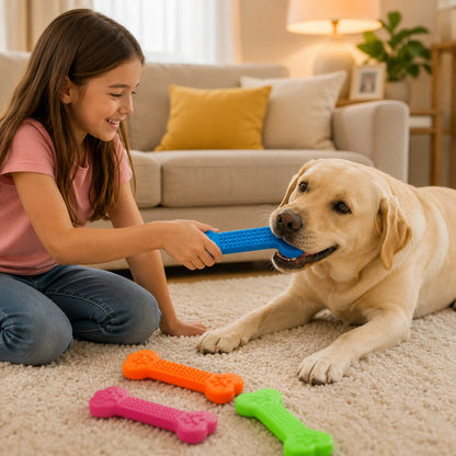 Extrem robuster Gummiknochen für Hunde – unzerstörbar & zahnfreundlich