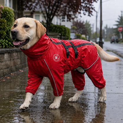 Hunderegenmantel | Wasserdicht für mittelgroße & große Hunde