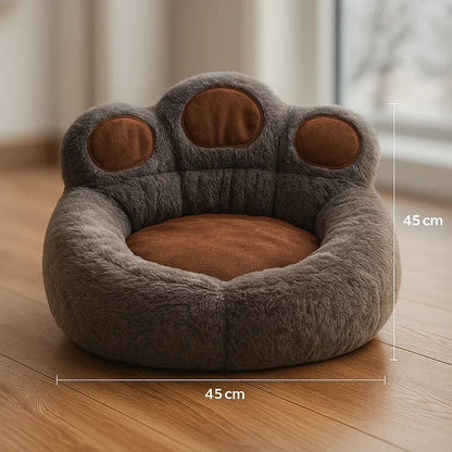 Hundebett in Pfotenform | Beruhigendes & Waschbares Kuschelbett