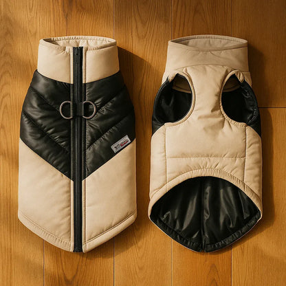 Winter Hundemantel mit D-Ring | Wasserdichte & Warme Hundejacke