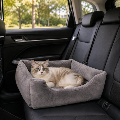 Katzenbett für Hunde & Katzen|Weiches Plüschbett mit PP-Füllung