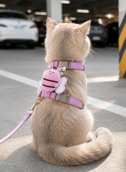 Bienen-Katzengeschirr mit Leine für Katzen & kleine Hunde