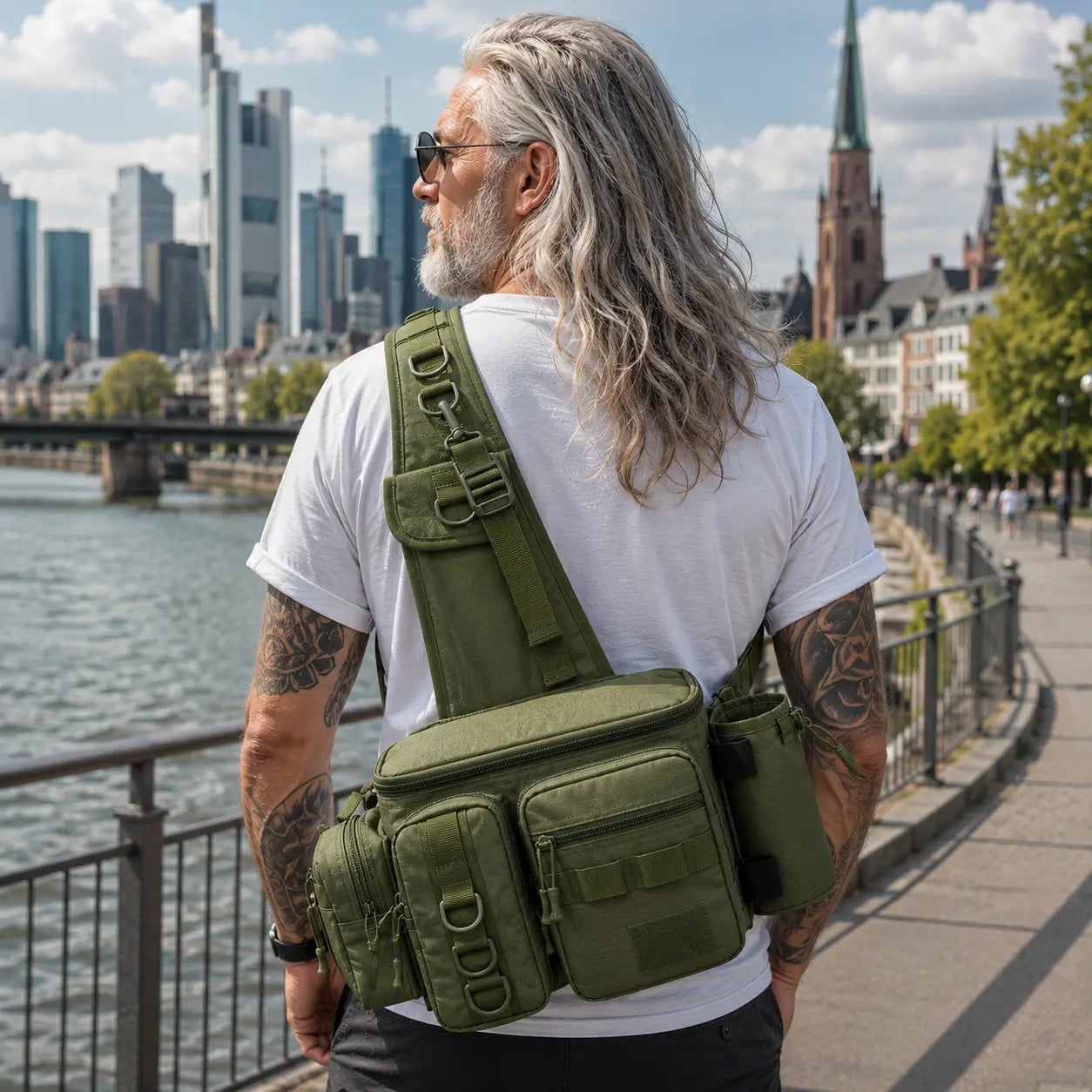 Angelrucksack Variantenbild Grüner Stil 1