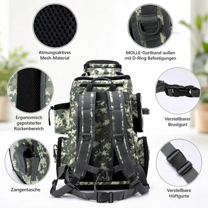 Angelrucksack  Materialdetails 