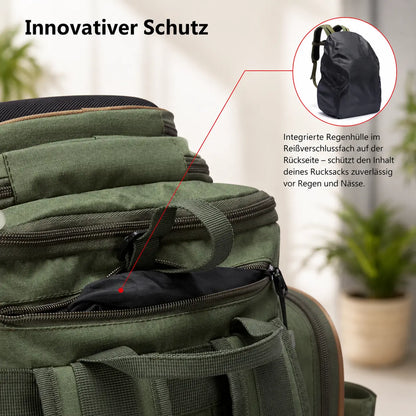 Angelrucksack Funktionsübersicht 
