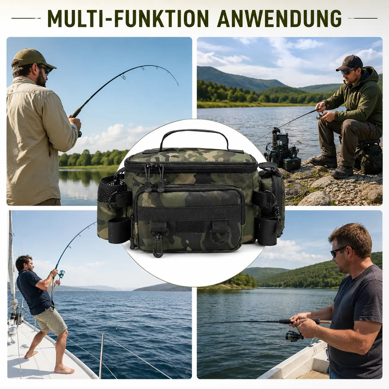Angeltasche Anwendungsszenarien 