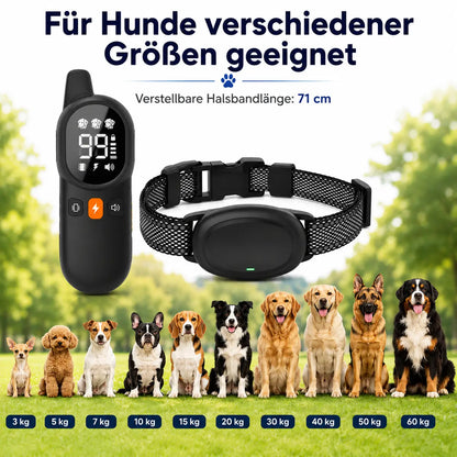 Antibellhalsband Größenübersicht 
