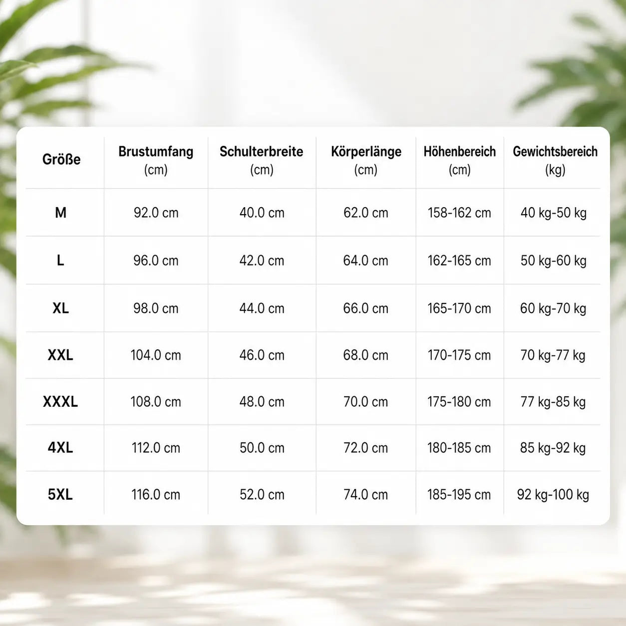 Shirt  Größentabelle→ 