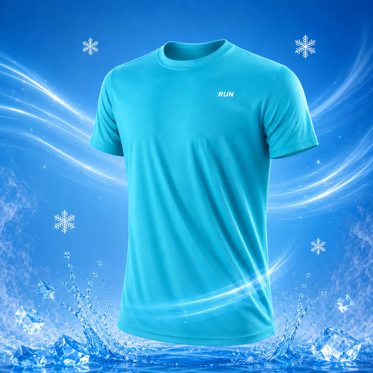 Sportshirt Hellblau