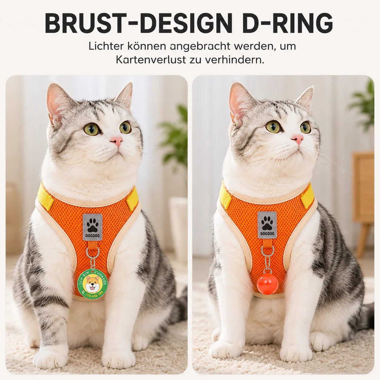 Ausbruchsicheres Katzengeschirr Produktmerkmale 