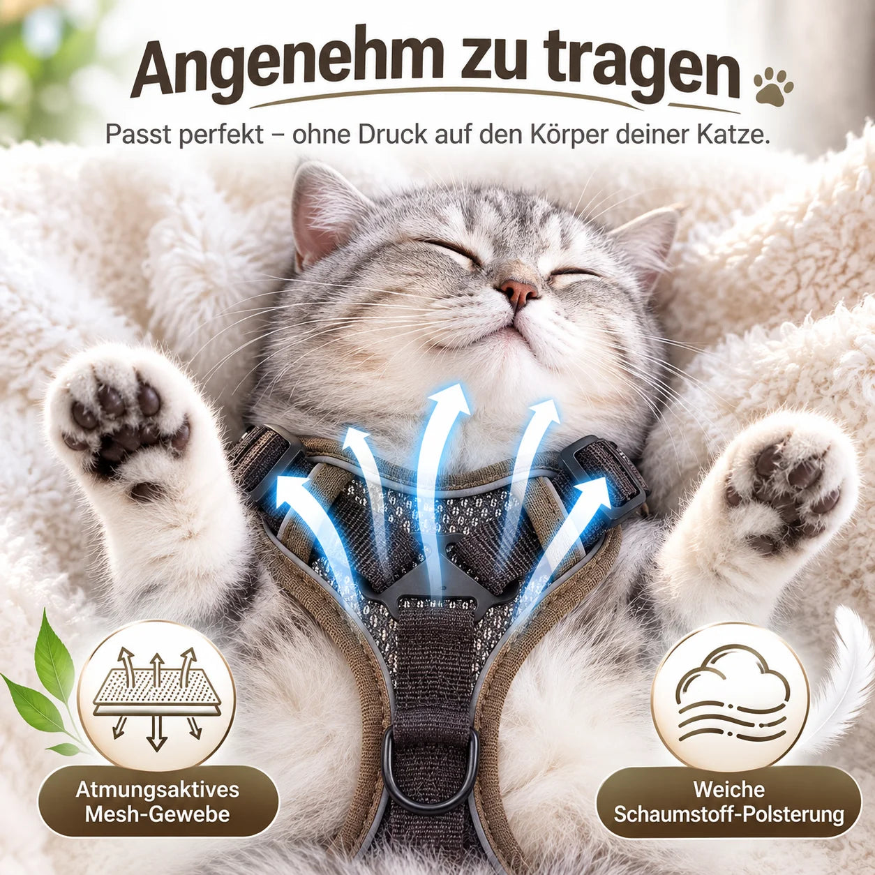 Ausbruchsicheres_Katzengeschirr Produktmerkmale 