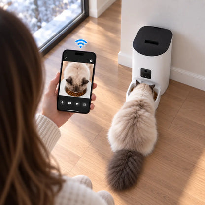 Automatischer Katzenfutterautomat mit Kamera Hauptbild
