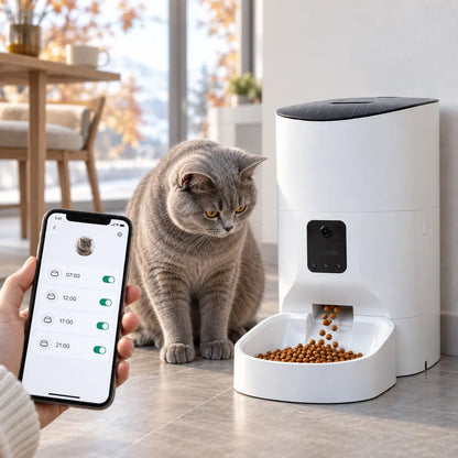 Automatischer Katzenfutterautomat mit Kamera Lifestyle-Bild 