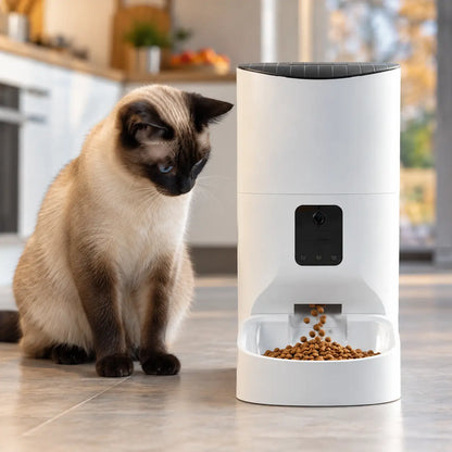 Automatischer Katzenfutterautomat mit Kamera Lifestyle-Bild 