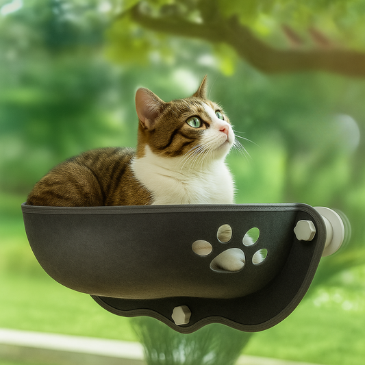 Katzen-Fensterliege mit Saugnäpfen – Sonniger Aussichtsplatz für entspannte Stubentiger