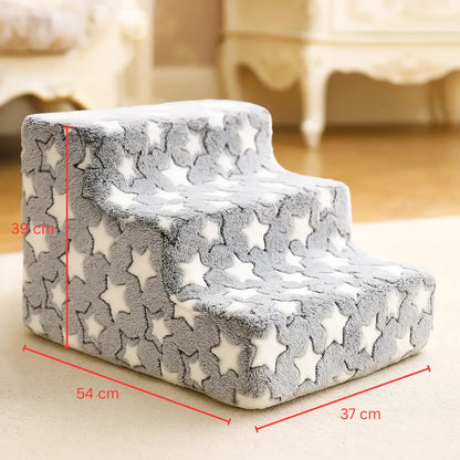 Dog stairs made of foam | Soft dog ramp with 3–4 steps