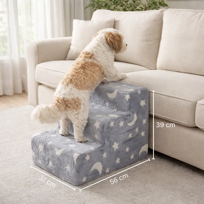Dog stairs made of foam | Soft dog ramp with 3–4 steps