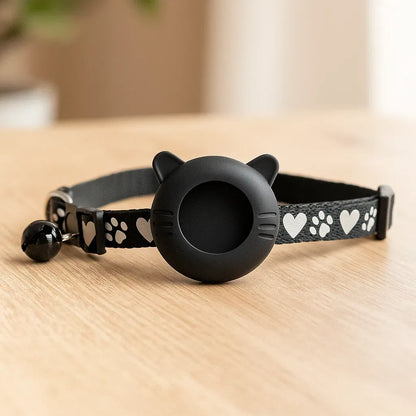 Reflective breathable cat harness | AirTag holder
