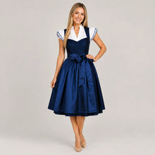 Blaues Dirndl Damen | Elegantes Trachtenkleid für Oktoberfest & Feste