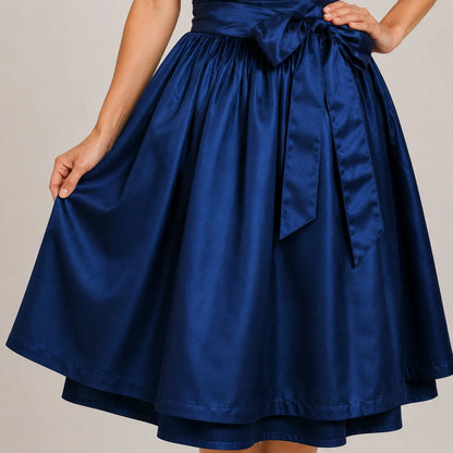 Blaues Dirndl Damen | Elegantes Trachtenkleid für Oktoberfest & Feste