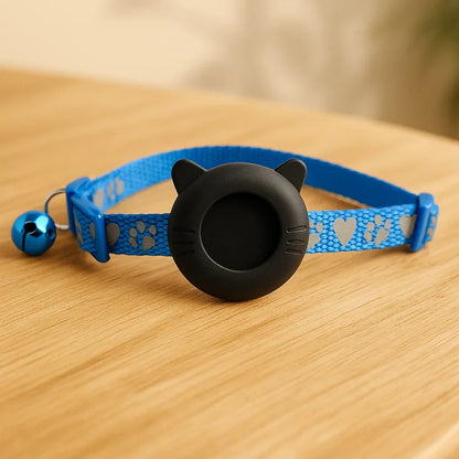 Reflective breathable cat harness | AirTag holder