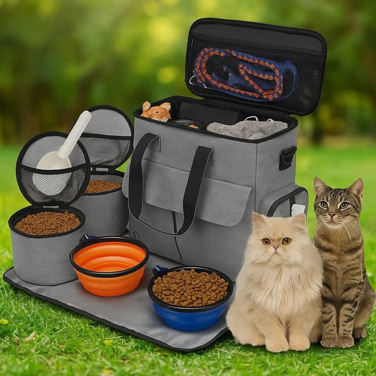 Katzenrucksack für Reisen & Ausflüge | wasserfest und praktisch