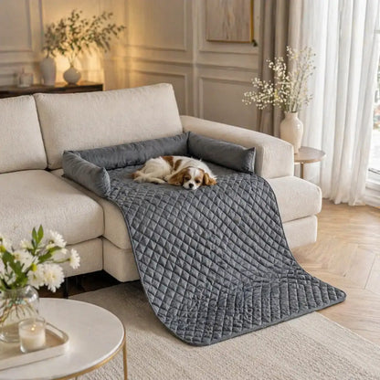 Dog bed with sofa cover | waterproof & washable with comfortable edge