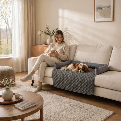 Dog bed with sofa cover | waterproof & washable with comfortable edge